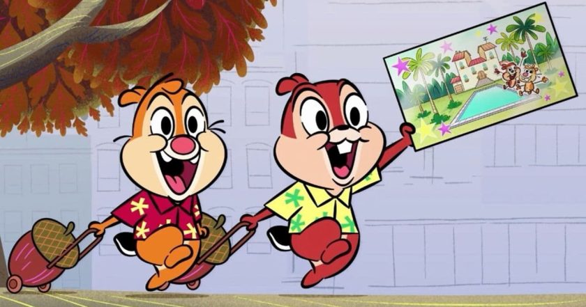 Chip a Dale život v parku