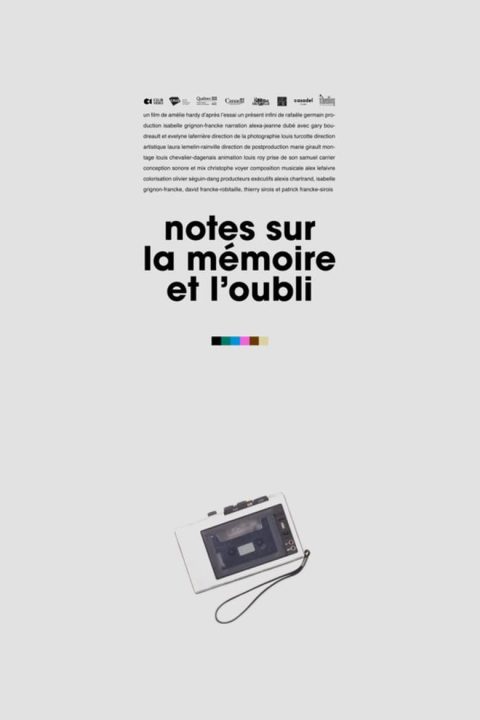 Plagát Notes sur la mémoire et l’oubli