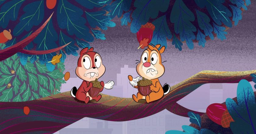 Chip a Dale život v parku