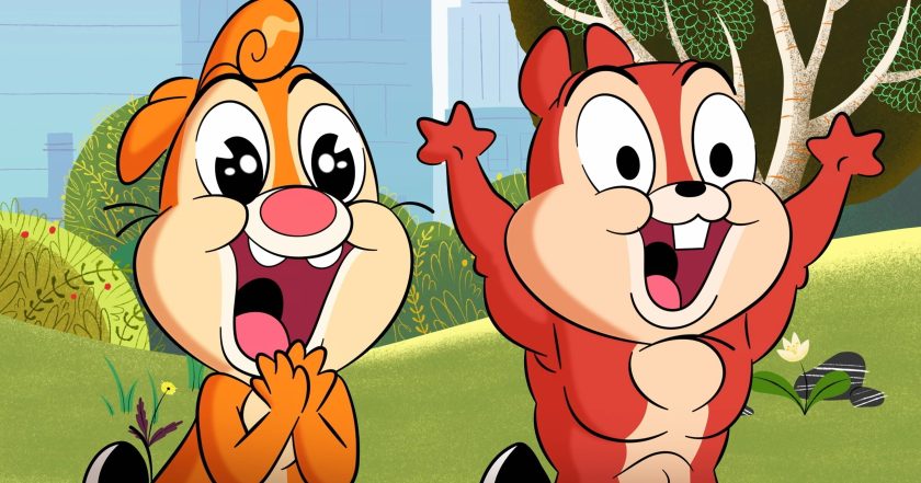 Chip a Dale život v parku